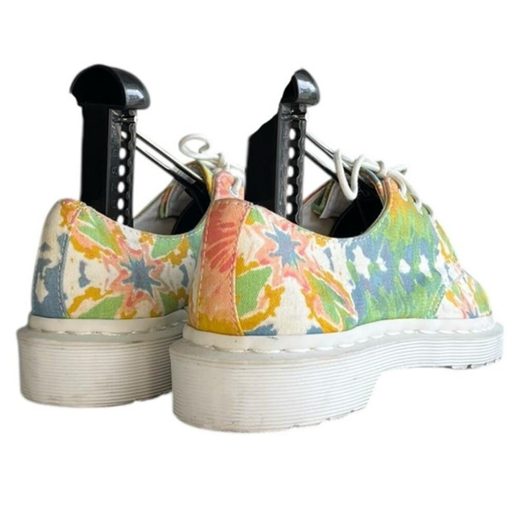 Womens Dr. Martens V Lester MTD Canvas Tie Dye Floral Oxford Shoes Size 5 Green - Picture 4 of 6